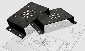 Sheet metal design, study, industrialization: bending, cutting, welding, etc.