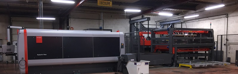 Bystronic laser cutting machine with automation