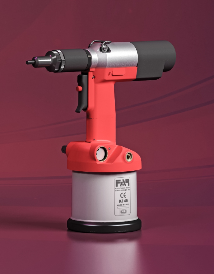 KJ 46 - hydro-pneumatic riveting tool for rivet nuts