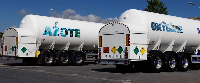 Delivery of nitrogen and oxygen for tank filling