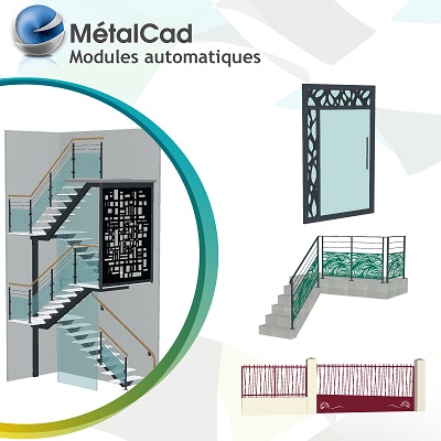 Logiciel spécifique aux escaliers, garde-corps, portails, clôtures et menuiseries