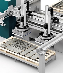 Programación de robots de descarga