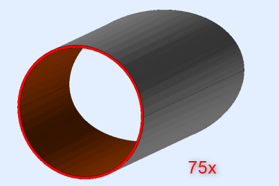 The aim is to cut the same piece 75 times using new bars (6m and 4.5m) and two offcuts (3.22m and 3.65m)