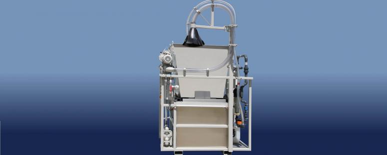 The proven MBM ASAS ME sludge extraction system meets the MBM WAB compact water treatment system