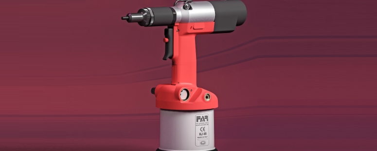 FAR – KJ46 hydro-pneumatic riveting tool for rivet nuts 