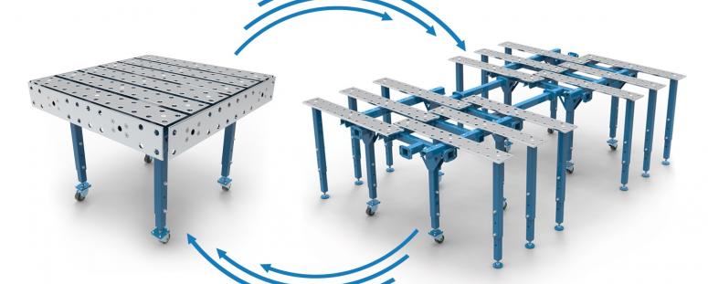 Modular Blade Clamping and Welding Tables