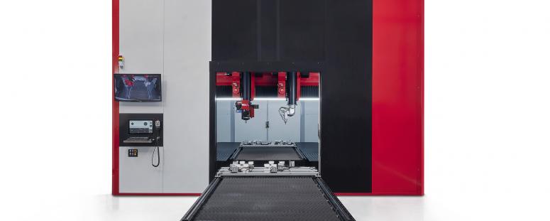 TCI Cutting - Dreamline Fiber: machine de pointe polyvalente de découpe et de fraisage laser 3D.
