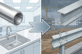 Stainless steel versus head