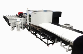 OMP srl presents the TF220 3D tube laser to process tubes from 20mm to 220mm in diameter