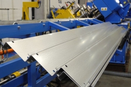 Flexible rollforming line for purlin profiles