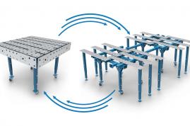 Modular Blade Clamping and Welding Tables