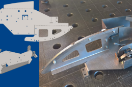 A sheet metal part: from CAD design to unfolding to finished product