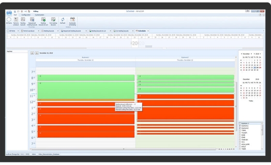 Production planning tools for sheet metal work are integrated into the Almacam software suite.