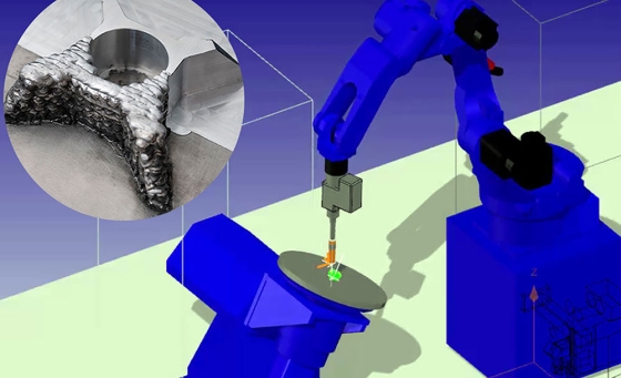Almacam WAAM, CAD/CAM solution dedicated to robotized DED-WAAM additive manufacturing processes.